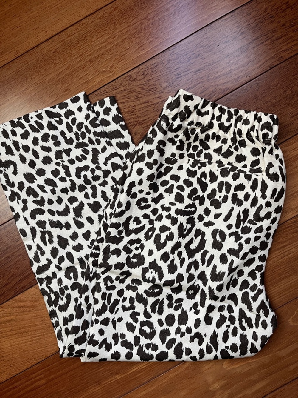 NWT J. Crew Leopard Print Linen Slacks
